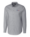 Fairleigh Dickinson Knights Cutter & Buck Stretch Oxford Mens Long Sleeve Dress Shirt Charcoal Mannequin Thumbnail Image