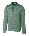 Dartmouth Big Green Cutter & Buck Stealth Heathered Quarter Zip Mens Pullover Hunter Green Mannequin Thumbnail Image