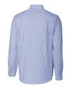 Florida Gulf Coast Eagles Cutter & Buck Stretch Oxford Stripe Mens Long Sleeve Dress Shirt French Blue Mannequin Back Thumbnail Image