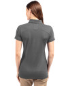 Dartmouth Big Green Cutter & Buck Advantage Eco Tri-Blend Pique Womens Polo Elemental Grey Back Thumbnail Image