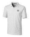 Utah State Aggies Cutter & Buck Forge Pencil Stripe Stretch Mens Big and Tall Polo White Mannequin Thumbnail Image