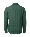 Dartmouth Big Green Cutter & Buck Rainier PrimaLoft® Mens Eco Insulated Quilted Shirt Jacket Hunter Melange Mannequin Back Thumbnail Image