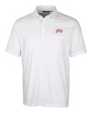 UNLV Rebels Cutter & Buck Advantage Tri-Blend Jersey Mens Big and Tall Pocket Polo White Mannequin Thumbnail Image