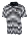 Central Missouri Mules Cutter & Buck Big & Tall Forge Polo Multi Stripe Black Mannequin Thumbnail Image