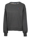 Fairleigh Dickinson Knights Cutter & Buck Saturday Cotton Blend Womens Crew Neck Sweatshirt Charcoal Heather Mannequin Thumbnail Image