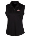 UNLV Rebels Cutter & Buck Forge Stretch Womens Sleeveless Polo Black Mannequin Thumbnail Image