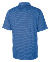 Creighton Bluejays Cutter & Buck Forge Pencil Stripe Stretch Mens Polo Chelan Blue Mannequin Back Thumbnail Image