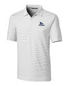 Creighton Bluejays Cutter & Buck Forge Pencil Stripe Stretch Mens Polo White Mannequin Thumbnail Image