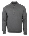 Dartmouth Big Green Cutter & Buck Saturday Cotton Blend Mens Mock Pullover Sweatshirt Charcoal Heather Mannequin Thumbnail Image