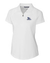 Creighton Bluejays Cutter & Buck Forge Stretch Womens Short Sleeve Polo White Mannequin Thumbnail Image
