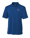 Creighton Bluejays Cutter & Buck CB Drytec Genre Textured Solid Mens Big and Tall Polo Tour Blue Mannequin Thumbnail Image