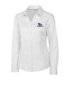 View image 3: Creighton Bluejays Cutter & Buck Epic Easy Care Fine Twill Womens Long Sleeve Dress Shirt White Mannequin