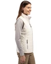 Florida Gulf Coast Eagles Cutter & Buck Rainier PrimaLoft® Womens Eco Insulated Full Zip Puffer Vest Coconut Side Thumbnail Image