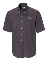 Creighton Bluejays Cutter & Buck Epic Easy Care Nailshead Mens Big and Tall Short Sleeve Dress Shirt Black Mannequin Thumbnail Image