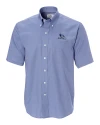 Creighton Bluejays Cutter & Buck Epic Easy Care Nailshead Mens Big and Tall Short Sleeve Dress Shirt French Blue Mannequin Thumbnail Image