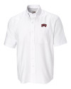 UNLV Rebels Cutter & Buck Epic Easy Care Nailshead Mens Big and Tall Short Sleeve Dress Shirt White Mannequin Thumbnail Image