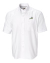 Florida Gulf Coast Eagles Cutter & Buck Epic Easy Care Nailshead Mens Big and Tall Short Sleeve Dress Shirt White Mannequin Thumbnail Image