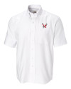 Eastern Washington Eagles Cutter & Buck Epic Easy Care Nailshead Mens Short Sleeve Dress Shirt White Mannequin Thumbnail Image