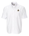 East Carolina Pirates Cutter & Buck Epic Easy Care Nailshead Mens Short Sleeve Dress Shirt White Mannequin Thumbnail Image