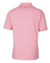 Central Missouri Mules Cutter & Buck Advantage Tri-Blend Space Dye Mens Polo Cardinal Red Mannequin Back Thumbnail Image