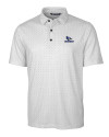 Creighton Bluejays Cutter & Buck Pike Double Dot Print Stretch Mens Big and Tall Polo Charcoal Mannequin Thumbnail Image