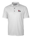 Central Missouri Mules Cutter & Buck Pike Double Dot Print Stretch Mens Big and Tall Polo Charcoal Mannequin Thumbnail Image