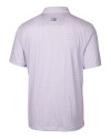 East Carolina Pirates Cutter & Buck Pike Double Dot Print Stretch Mens Big and Tall Polo College Purple Mannequin Back Thumbnail Image