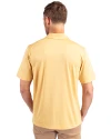 Utah State Aggies Cutter & Buck Prospect Eco Textured Stretch Recycled Mens Short Sleeve Polo Desert Back Thumbnail Image