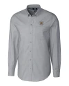 Virginia Military Institute Keydets Cutter & Buck Stretch Oxford Mens Long Sleeve Dress Shirt Charcoal Mannequin Thumbnail Image