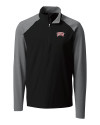 UNLV Rebels Cutter & Buck Response Lightweight Hybrid Quarter Zip Mens Pullover Windbreaker Black Mannequin Thumbnail Image