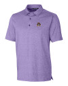 View image 7: East Carolina Pirates Cutter & Buck Forge Heathered Stretch Mens Polo College Purple Heather Mannequin