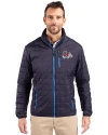 Fresno State Bulldogs Cutter & Buck Rainier PrimaLoft®  Mens Big and Tall Eco Insulated Puffer Jacket Dark Navy Front Thumbnail Image