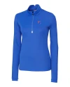 Louisiana Tech Bulldogs Cutter & Buck Traverse Stretch Eco Quarter Zip Womens Pullover Chelan Blue Mannequin Thumbnail Image