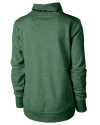 Hawaii Warriors Cutter & Buck Saturday Cotton Blend Womens Funnel Neck Sweatshirt Hunter Heather Mannequin Back Thumbnail Image