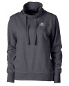 Georgia Southern Eagles Cutter & Buck Saturday Cotton Blend Womens Funnel Neck Sweatshirt Charcoal Heather Mannequin Thumbnail Image