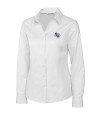 Stephen F Austin Lumberjacks Cutter & Buck Epic Easy Care Fine Twill Womens Long Sleeve Dress Shirt White Mannequin Thumbnail Image