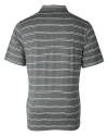 Rutgers Scarlet Knights Cutter & Buck Forge Epic Confidence Recycled Heathered Stripe Stretch Mens Polo Black Mannequin Back Thumbnail Image
