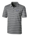 Georgia Southern Eagles Cutter & Buck Forge Epic Confidence Recycled Heathered Stripe Stretch Mens Polo Black Mannequin Thumbnail Image
