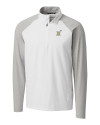 Navy Midshipmen Cutter & Buck Response Lightweight Hybrid Quarter Zip Mens Pullover Windbreaker White Mannequin Thumbnail Image