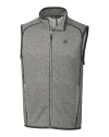 Hawaii Warriors Cutter & Buck Mainsail Sweater-Knit Mens Full Zip Vest Polished Heather Mannequin Thumbnail Image