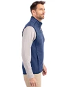 Louisiana Tech Bulldogs Cutter & Buck Mainsail Sweater-Knit Mens Full Zip Vest Tour Blue Heather Side Thumbnail Image