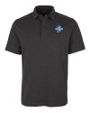 Indiana State Sycamores Cutter & Buck Advantage Tri-Blend Jersey Mens Pocket Polo Black Heather Mannequin Thumbnail Image