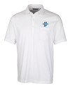 Indiana State Sycamores Cutter & Buck Advantage Tri-Blend Jersey Mens Pocket Polo White Mannequin Thumbnail Image