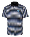 Indiana State Sycamores Cutter & Buck Mens Forge Polo Multi Stripe Tour Blue Mannequin Thumbnail Image