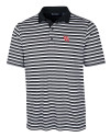 Houston Cougars Cutter & Buck Mens Forge Polo Multi Stripe Black Mannequin Thumbnail Image