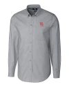 Houston Cougars Cutter & Buck Stretch Oxford Mens Long Sleeve Dress Shirt Charcoal Mannequin Thumbnail Image