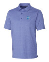 Indiana State Sycamores Cutter & Buck Forge Heathered Stretch Mens Polo Tour Blue Heather Mannequin Thumbnail Image