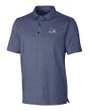Fresno State Bulldogs Cutter & Buck Forge Heathered Stretch Mens Polo Indigo Heather Mannequin Thumbnail Image