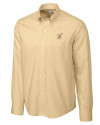 Navy Midshipmen Cutter & Buck Epic Easy Care Nailshead Mens Long Sleeve Dress Shirt Desert Mannequin Thumbnail Image