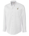 Navy Midshipmen Cutter & Buck Epic Easy Care Nailshead Mens Long Sleeve Dress Shirt White Mannequin Thumbnail Image
